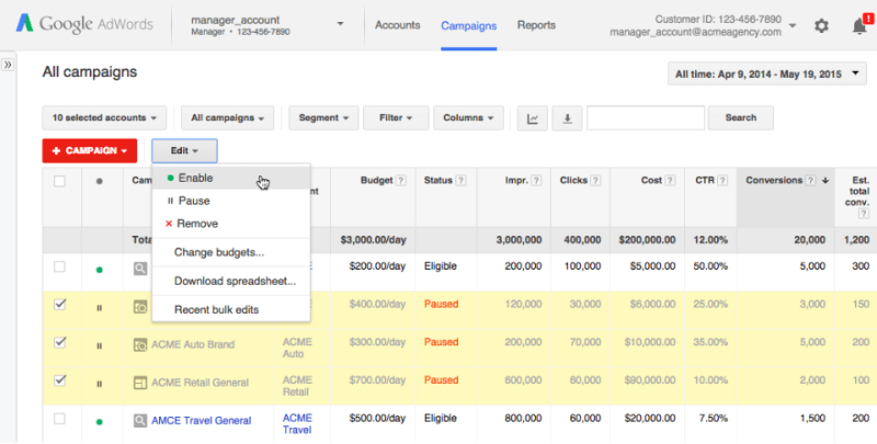 Google Ads构建付费搜索广告系列：细分与汇总